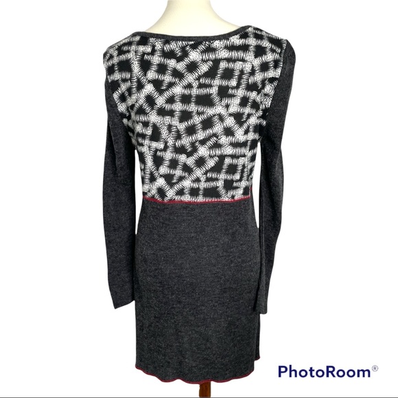 High Secret Dress Long Sleeve Multi-pattern Sz L - Picture 9 of 11